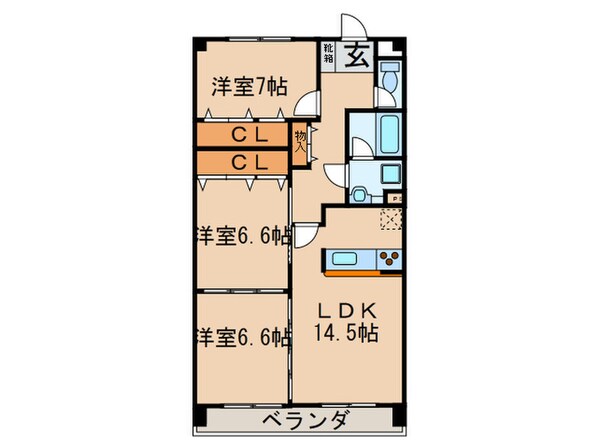 プレステ－ジ高間の物件間取画像